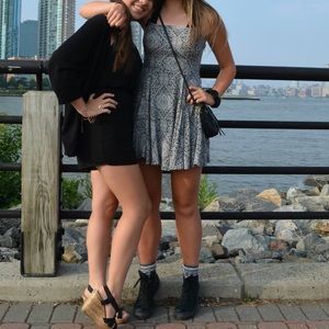 Urban Outfitters Black and White Patterned Dress